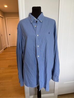 Ralph Lauren Men’s Light Blue Button-Down Oxford Shirt